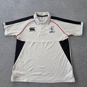 Canterbury Rugby World Cup 2019 Japan Polo Shirt Mens Large White VWD39112